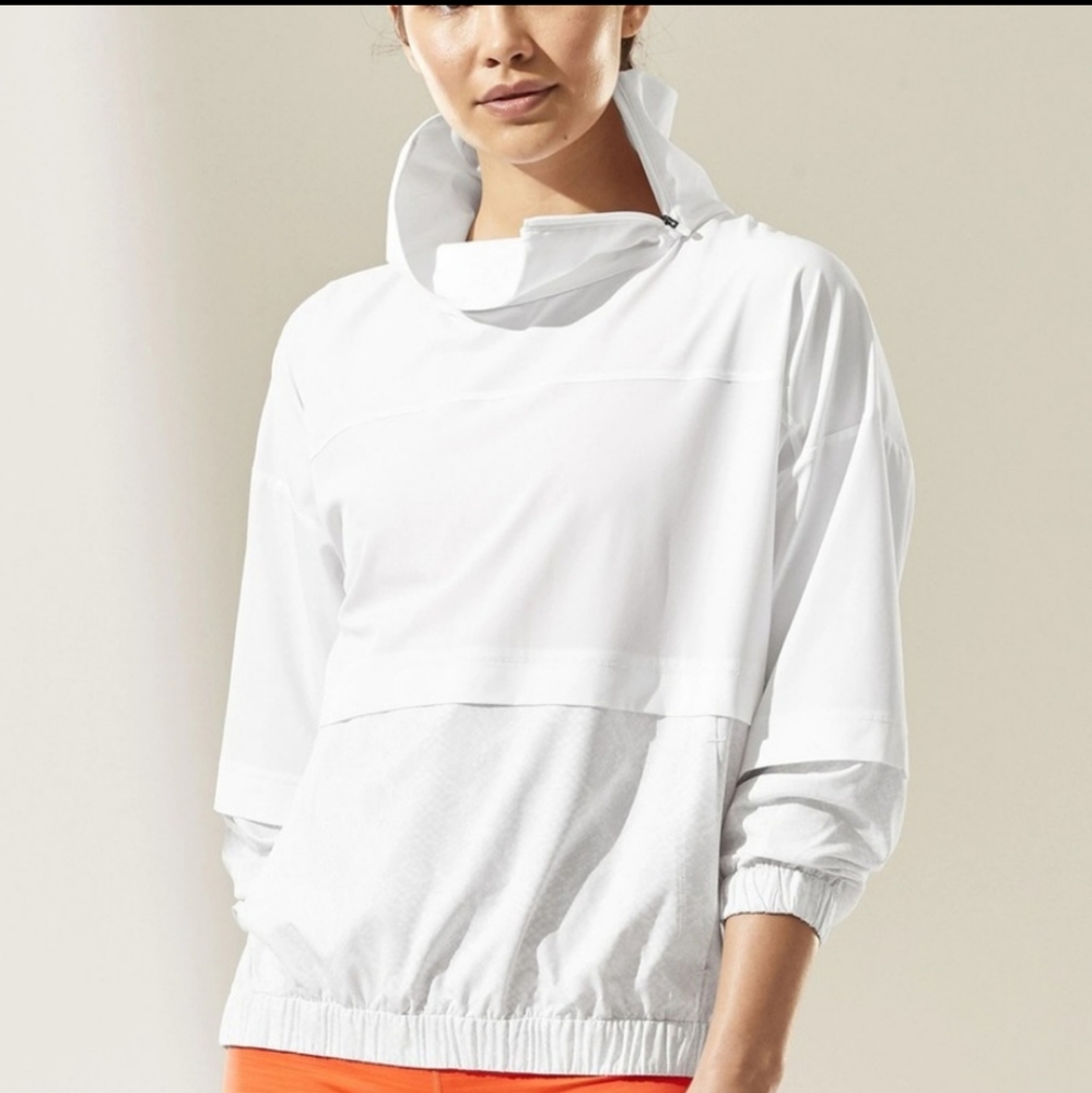Athelta Run With It Zip Collar Printed Pullover